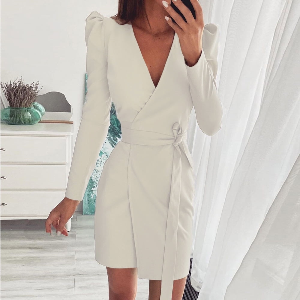 mid long sleeve dress
