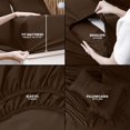 thumbnail image 4 of King Bed Sheet Set Piece Bedding Soft Brushed Microfiber Fabric Shrinkage & Fade Easy Care (), 4 of 7