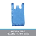 thumbnail image 3 of SSWBasics Plastic Shopping Bags - (Blue T-Shirt Bags 11 ½” x 6" x 21") - Case of 1000 - Durable Plastic Grocery Bags for Takeout  Grocery  Convenience Stores  Thrift Shops  Boutiques  and Restaurants, 3 of 6