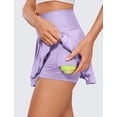 thumbnail image 2 of Falda CRZ YOGA Deportiva Plisada de Cintura Alta Lila Talle S, 2 of 5
