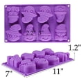thumbnail image 3 of 1 Pack Halloween Molds Silicone Candy Soap Mold Cookie Baking Mold With Ghost Pumpkin，Random Color, 3 of 9