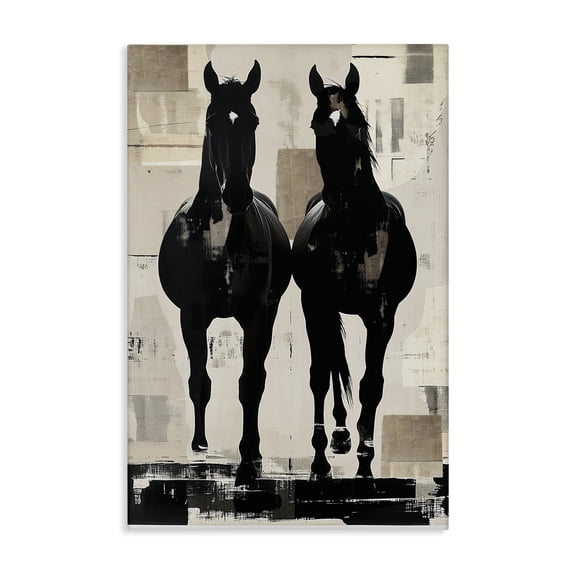 Stupell Industries Equinity Horse Pair Canvas Wall Art, design by Annabelle Hall, 45 x 30