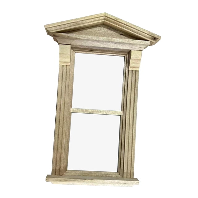 Mini 1:12 Dollhouse Window Model Furniture Accessories, Pretend Play Toy Window , para Dollhouse Decor Accessories Girls toy children kids Gifts Hugo Ventana de casa de muñecas