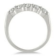 thumbnail image 2 of SZUL Women's 3/4 Carat TW Five Stone Diamond Wedding Band in 14K White Gold (J-K-L Color, I2-I3 Clarity), 2 of 3