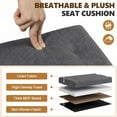 thumbnail image 6 of Gianna 30 Inches Folding Storage Ottoman Bench, Storage Chest, Foot Rest Stool, Bedroom Bench with Storage, Gray, 6 of 8