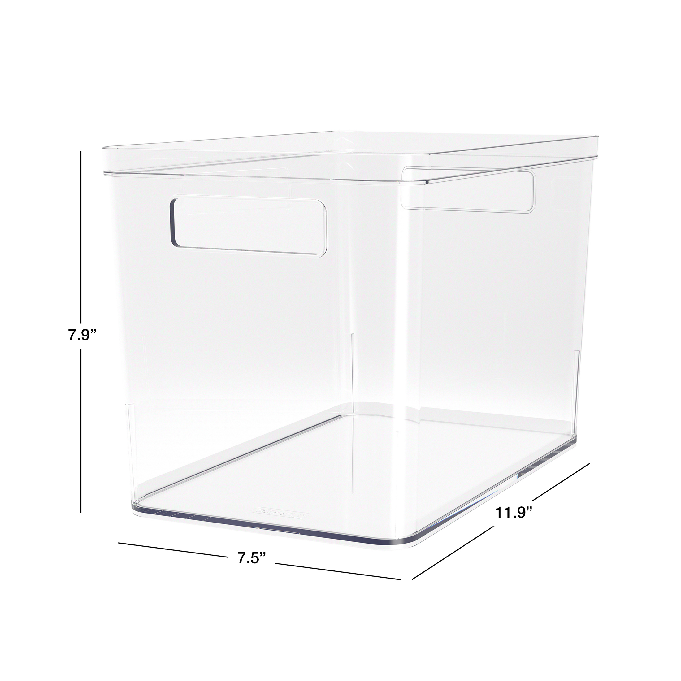 Mainstays Large Deep Clear Plastic Pantry Storage Bin photo 6
