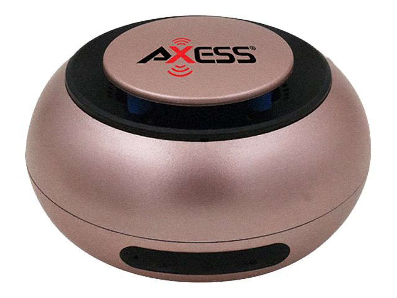 AXESS Bluetooth Speaker Built-In Rechargeable Battery Rose Gold SPBW1048RG - image 4 of 5