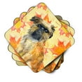 thumbnail image 2 of Brussels Griffon Fall Foam Coaster Set of 4 Yellow, 2 of 3