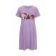 thumbnail image 2 of Camisón corto de talla grande para mujer, camisón de manga corta con estampado de pecho a la moda, camisón para mujer, 2 of 5