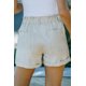 thumbnail image 1 of ABPHQTO Shorts caqui de cintura alta con puños para mujer, 1 of 5