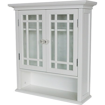 Heritage Wall Cabinet with Doors and Shelf, White