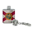 thumbnail image 2 of Rustic Florida State Flag Distressed USA Stainless Steel 1oz Mini Flask Key Chain, 2 of 3