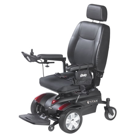 Titan Front Wheel Power Wheelchair, Pan Seat, 18" x 18"