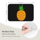 thumbnail image 3 of Alfombra de baño antideslizante súper suave con logotipo de piña para baño, cocina, dormitorio, hogar, alfombra de piso de 15,75 x 23,62 pulgadas, 3 of 6