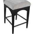 thumbnail image 5 of Pemberly Row Modern / Contemporary Grey Finish Soft Fabric Stool, 5 of 7