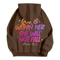 thumbnail image 6 of Hoodies Sweatshirt for Women Long Sleeve Hoodie Women Pullover Oversized Hoodie for Women Brown Hoodies Fall Outfits for Women 2025 Trendy Young Women, 6 of 6