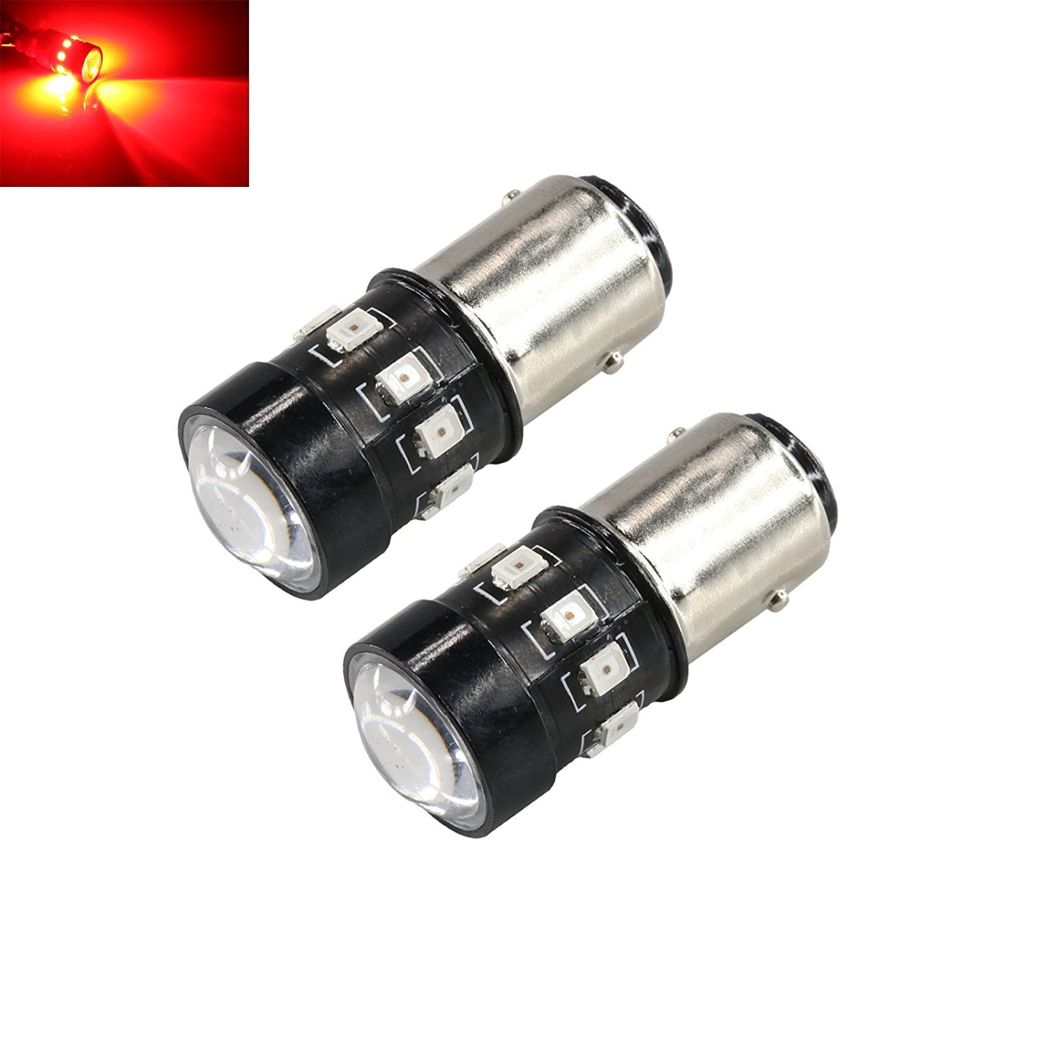 1157 Red High Power 2835 Chip 12LED Turn Signal/Brake/Tail Light Bulbs