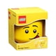thumbnail image 3 of Room Copenhagen, Lego Storage Heads Stackable Storage Container - Buildable Organizational Bins for Kid’s Toys and Accessories - 9.45 x 9.45 x 10.67in - Large, Silly, Holds 500 Bricks, 3 of 5