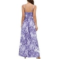 thumbnail image 4 of Lucakuins - Vestido largo de verano para mujer, sin mangas, sin espalda, cuello en V profundo, bohemio, floral Lucakuins  moda, 4 of 9