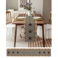 thumbnail image 6 of Table Runner Dresser Scarf 13 x 72 Inch Country Star Farmhouse Texas Star Vintage Black Plaid Table Runners Non-Slip Heat Kitchen Dining Table Decor for Indoor Outdoor Home Party Decoration, 6 of 7