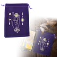 thumbnail image 1 of Home Textile Storage Modern Tarot Card Pouch for Organizing Divination Accessories and Small Items – Universal Home Textile Storage Solution with Flannel Drawstring Bag, 1 of 3