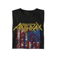 thumbnail image 3 of Anthrax - American Flag Unisex T-Shirt - Black - Small, 3 of 5