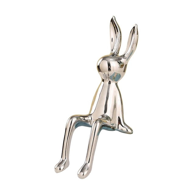 Estatua de Conejo BLESIY Cerámica 21,5 cm Estatuilla Escultura