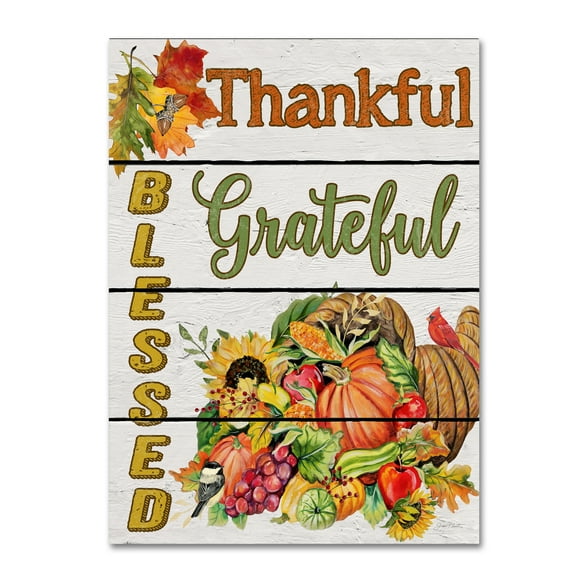 Trademark Fine Art 'Thanksgiving 11' Canvas Art by Jean Plout