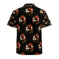 thumbnail image 3 of High Quality Hawaiian Shirts for Men Short Sleeve Aloha Beach Shirt Floral Summer Casual Button Down Shirts Blouses 9AQNER, 3 of 7