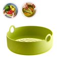 thumbnail image 2 of Friteuse à Air Chaud Réutilisable Friteuse à Air en Silicone Casserole de Cuisson Carrée Disque Accessoire de Friteuse à Air Résistant à l'Usure, Semaine Verte, 2 of 4