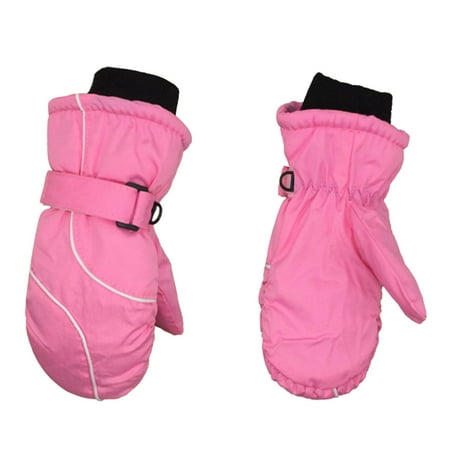 

Cathalem Toddler Winter Glove Water-proof Winter Mittens Toddler Snow Gloves Toddler Kids Skiing Boys Mittens Baby Girl Snowboard Gloves Pink One Size