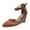 Brown, variant on Women's Closed Toe Summer Sandals Wedge Espadrilles Ankle Strap Casual Walking