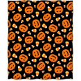 thumbnail image 2 of Pumpkin Blanket Gifts for Women Kids Girls Mom Home Bedroom Living Room Mothers'' Day Decor Soft Cozy Lightweight Halloween Fall Harvest Thanksgiving Plush Throw Blankets Black 50"x60", 2 of 6