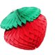 thumbnail image 4 of Paquete de 6 bolas de fresa en forma de panal de 8" - Decoraciones de fresas de papel tisú Rojo Verde MX-0129094FYD, 4 of 5