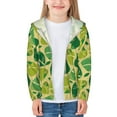 thumbnail image 3 of Kids Boys Girls Zip Up Hoodie - Zongzi Sun Protection Sweatshirt Workout Long Sleeve Jacket, 3 of 7