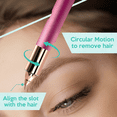 thumbnail image 3 of iMusthav 2 in 1 Eyebrow & Facial Hair Remover for Women Flawless Painless Electric Razor Trimmer Shaver 18K Gold-Plated, Rechargeable, 360° LED, 3 of 9
