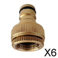thumbnail image 1 of DYNWAVECA Set of 5 Instant Connectors for Irrigation Hose. Sizes 1/2 and 3/4 Inch GHT In 6 Pcs, 1 of 10