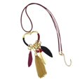 thumbnail image 5 of Collar Colgante de Borlas Color Rojo Zulema, 5 of 5