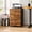 Rustic Brown, variant on GALAXHERO 2 Drawer Filing Cabinet with Lock, Wooden Printer Stand with Storage for Home Office, Mobile Locking File Cabinet Fits Letter/A4 Hanging Files, White