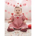 thumbnail image 4 of BemeyourBBs Toddler Baby Girl Valentines Dress Outfit Love Heart Embroidery Plaid Gingham Dress Spring Summer Clothes, 4 of 9