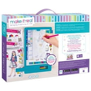Make It Real: Fashion Design Tracing Light Table - 8 Piece Kit, Create & Color Stunning Outfits, Lights Up For Easy Tracing, Draw Sketch & Create, Fashion Coloring Book, Tweens & Girls, Kids Ages 8+