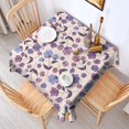 thumbnail image 2 of Pioneer Flower Floral Print Pattern Square Tablecloth,Waterproof Square Table Cover,Wipeable Spillproof Washable Table Cover for Home Kitchen Party Decor 52"x52"(132x132cm), 2 of 6