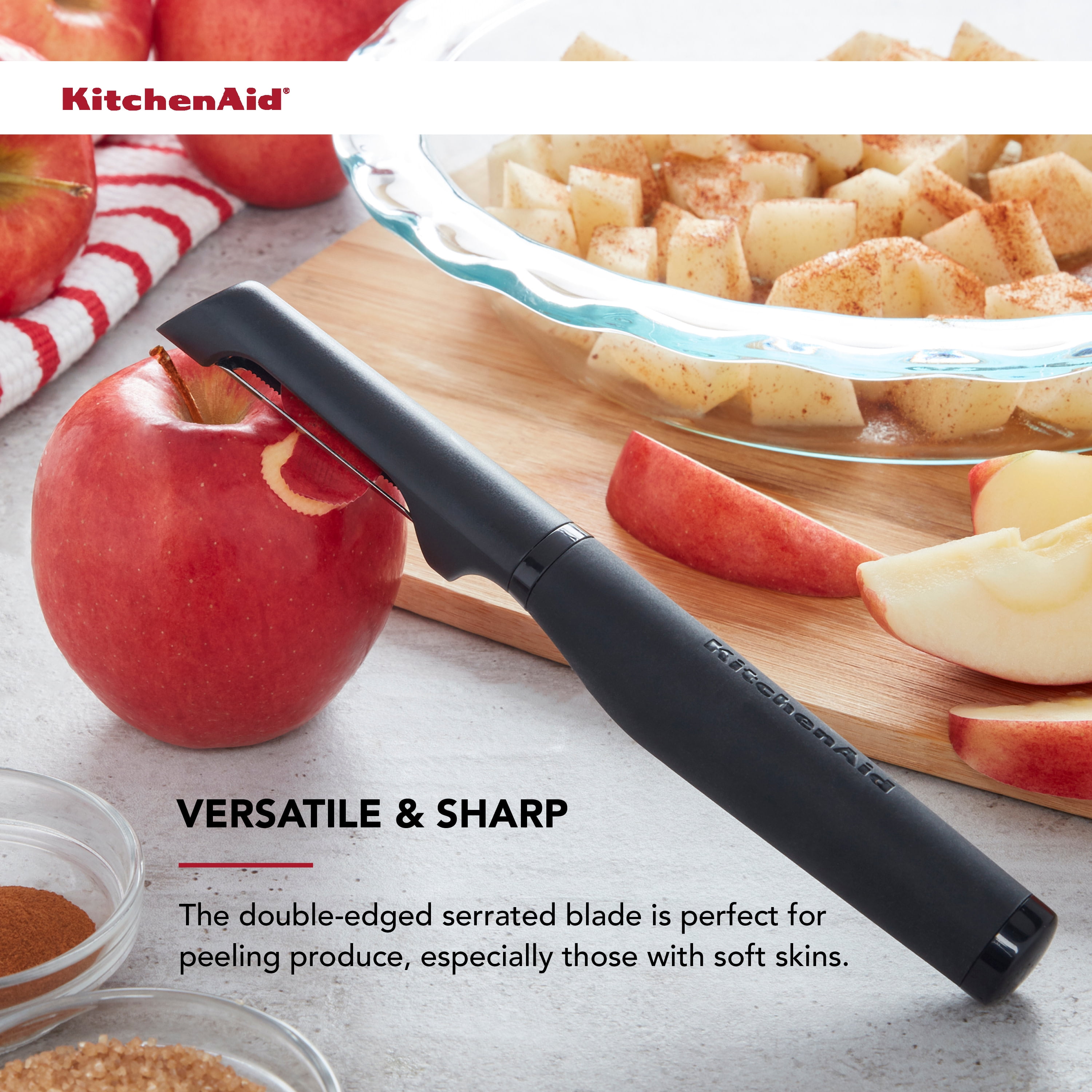 Vegetable and fruit peeler, stainless steel, <<Onyx Black>> - KitchenAid  brand
