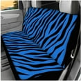 thumbnail image 3 of KUIFORTI Blue Zebra Stripes 14 Pcs Car Seat Covers Full Set Car Steering Wheel Accessories Auto Center Console Armrest Pad Cars Cup Holder Coaster Personalized Fit for Most Cars, 3 of 7