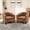 Coffee, variant on MOONMISS Barrel Accent Chair Club Armchairs(Set of 2),Comfy chairs for Living Room,Bedroom,Brown