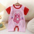 thumbnail image 2 of KPOPLK Organic Cotton Baby Sweater Knit Romper Newborn Infant Set Long Sleeve Cute Outfit Girls Clothes Size 0-3 Months,Pink, 2 of 7