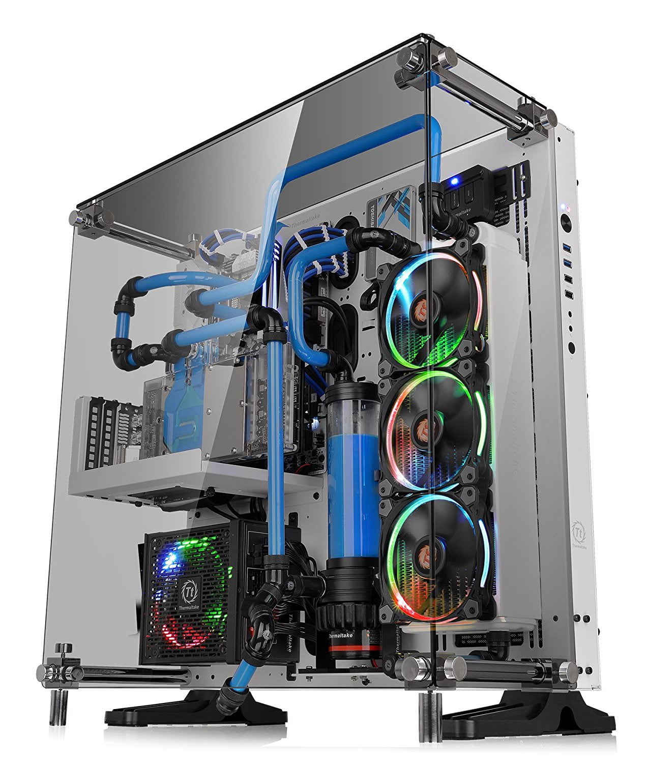 Thermaltake Core P5 Snow White Tempered Glass Vesa Wall Mount Open Frame Gaming Desktop Computer