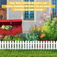 thumbnail image 5 of 5Pcs Garden Picket Fence Plastic White Edgings Decorative Landscape Path Panels, 5 of 10