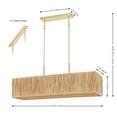 thumbnail image 3 of SAFAVIEH Amangiri 5-Light Natural Paper Pendant Light with Natural Paper Shade, 3 of 8