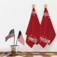 thumbnail image 6 of zeyuuu American Patriotic Kitchen Towels Dish Towels Set of 2, 18x26 Inch 4th of July Red Kitchen Decor Drying Dishcloth, Freedom Independence Day Decoration Hand Towels, 6 of 6